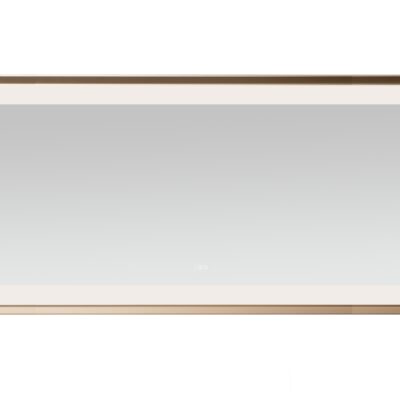  AQUADOM Madison 72"x36"x2.28" LED Lighted Framed Mirror for Bathrooms with Defogger, Dimmer, Touch Control, 3 Color Lighting in Brushed Gold