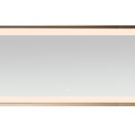 AQUADOM Madison 72"x36"x2.28" LED Lighted Framed Mirror for Bathrooms with Defogger, Dimmer, Touch Control, 3 Color Lighting in Brushed Gold