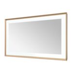  AQUADOM Madison 72"x36"x2.28" LED Lighted Framed Mirror for Bathrooms with Defogger, Dimmer, Touch Control, 3 Color Lighting in Brushed Gold