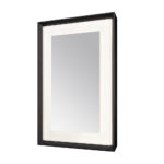  AQUADOM Madison 30"x36"x2.28" LED Lighted Framed Mirror for Bathrooms with Defogger, Dimmer, Touch Control, 3 Color Lighting in Matte Black