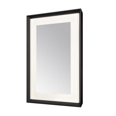  AQUADOM Madison 30"x36"x2.28" LED Lighted Framed Mirror for Bathrooms with Defogger, Dimmer, Touch Control, 3 Color Lighting in Matte Black