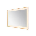  AQUADOM Lexington 48"x36"x2.28" LED Lighted Framed Mirror for Bathrooms with Defogger, Dimmer, Touch Control, 3 Color Lighting in Brushed Gold