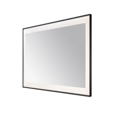  AQUADOM Lexington 48"x36"x2.28" LED Lighted Framed Mirror for Bathrooms with Defogger, Dimmer, Touch Control, 3 Color Lighting in Matte Black