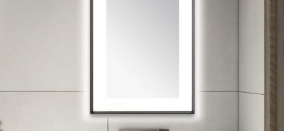  AQUADOM Lexington 24"x36"x2.28" LED Lighted Framed Mirror for Bathrooms with Defogger, Dimmer, Touch Control, 3 Color Lighting in Matte Black