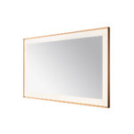  AQUADOM Lexington 60"x36"x2.28" LED Lighted Framed Mirror for Bathrooms with Defogger, Dimmer, Touch Control, 3 Color Lighting in Brushed Gold