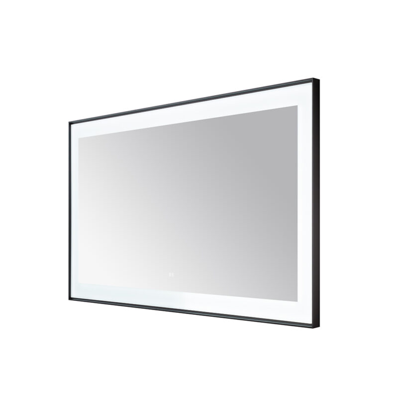  AQUADOM Lexington 60"x36"x2.28" LED Lighted Framed Mirror for Bathrooms with Defogger, Dimmer, Touch Control, 3 Color Lighting in Matte Black