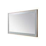  AQUADOM Lexington 60"x36"x2.28" LED Lighted Framed Mirror for Bathrooms with Defogger, Dimmer, Touch Control, 3 Color Lighting in Brushed Gold