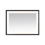  AQUADOM Madison 48"x36"x2.28" LED Lighted Framed Mirror for Bathrooms with Defogger, Dimmer, Touch Control, 3 Color Lighting in Matte Black