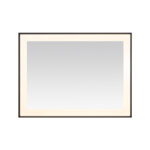  AQUADOM Lexington 48"x36"x2.28" LED Lighted Framed Mirror for Bathrooms with Defogger, Dimmer, Touch Control, 3 Color Lighting in Matte Black