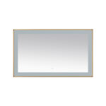  AQUADOM Lexington 60"x36"x2.28" LED Lighted Framed Mirror for Bathrooms with Defogger, Dimmer, Touch Control, 3 Color Lighting in Brushed Gold