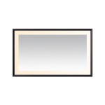  AQUADOM Madison 60"x36"x2.28" LED Lighted Framed Mirror for Bathrooms with Defogger, Dimmer, Touch Control, 3 Color Lighting in Matte Black