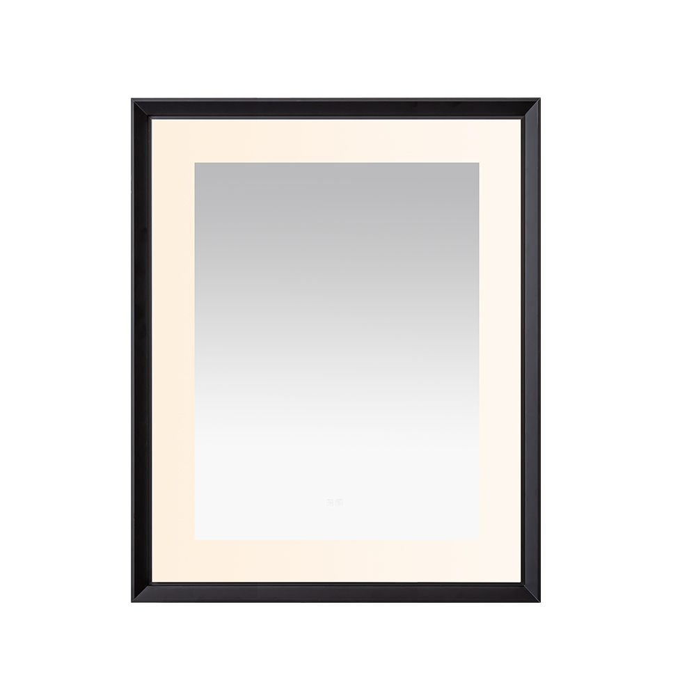AQUADOM Madison 30"x36"x2.28" LED Lighted Framed Mirror for Bathrooms with Defogger, Dimmer, Touch Control, 3 Color Lighting in Matte Black  AQUADOM Madison 30"x36"x2.28" LED Lighted Framed Mirror for Bathrooms with Defogger, Dimmer, Touch Control, 3 Color Lighting in Matte Black