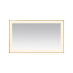  AQUADOM Lexington 60"x36"x2.28" LED Lighted Framed Mirror for Bathrooms with Defogger, Dimmer, Touch Control, 3 Color Lighting in Brushed Gold