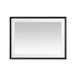  AQUADOM Madison 48"x36"x2.28" LED Lighted Framed Mirror for Bathrooms with Defogger, Dimmer, Touch Control, 3 Color Lighting in Matte Black