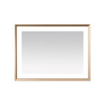  AQUADOM Madison 48"x36"x2.28" LED Lighted Framed Mirror for Bathrooms with Defogger, Dimmer, Touch Control, 3 Color Lighting in Brushed Gold