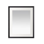  AQUADOM Madison 30"x36"x2.28" LED Lighted Framed Mirror for Bathrooms with Defogger, Dimmer, Touch Control, 3 Color Lighting in Matte Black