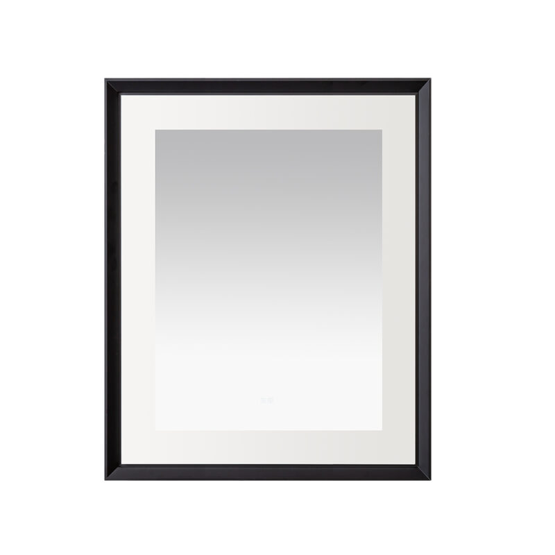  AQUADOM Madison 30"x36"x2.28" LED Lighted Framed Mirror for Bathrooms with Defogger, Dimmer, Touch Control, 3 Color Lighting in Matte Black
