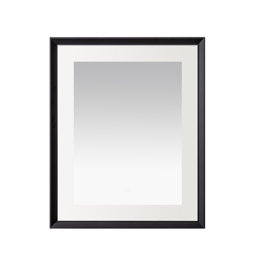 AQUADOM Madison 30"x36"x2.28" LED Lighted Framed Mirror for Bathrooms with Defogger, Dimmer, Touch Control, 3 Color Lighting in Matte Black  AQUADOM Madison 30"x36"x2.28" LED Lighted Framed Mirror for Bathrooms with Defogger, Dimmer, Touch Control, 3 Color Lighting in Matte Black