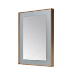  AQUADOM Lexington 30"x36"x2.28" LED Lighted Framed Mirror for Bathrooms with Defogger, Dimmer, Touch Control, 3 Color Lighting in Brushed Gold
