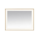  AQUADOM Lexington 48"x36"x2.28" LED Lighted Framed Mirror for Bathrooms with Defogger, Dimmer, Touch Control, 3 Color Lighting in Brushed Gold