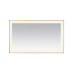  AQUADOM Lexington 60"x36"x2.28" LED Lighted Framed Mirror for Bathrooms with Defogger, Dimmer, Touch Control, 3 Color Lighting in Brushed Gold