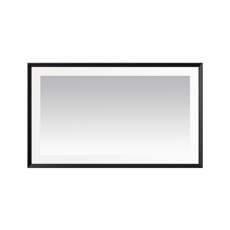  AQUADOM Madison 60"x36"x2.28" LED Lighted Framed Mirror for Bathrooms with Defogger, Dimmer, Touch Control, 3 Color Lighting in Matte Black