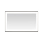  AQUADOM Lexington 60"x36"x2.28" LED Lighted Framed Mirror for Bathrooms with Defogger, Dimmer, Touch Control, 3 Color Lighting in Matte Black