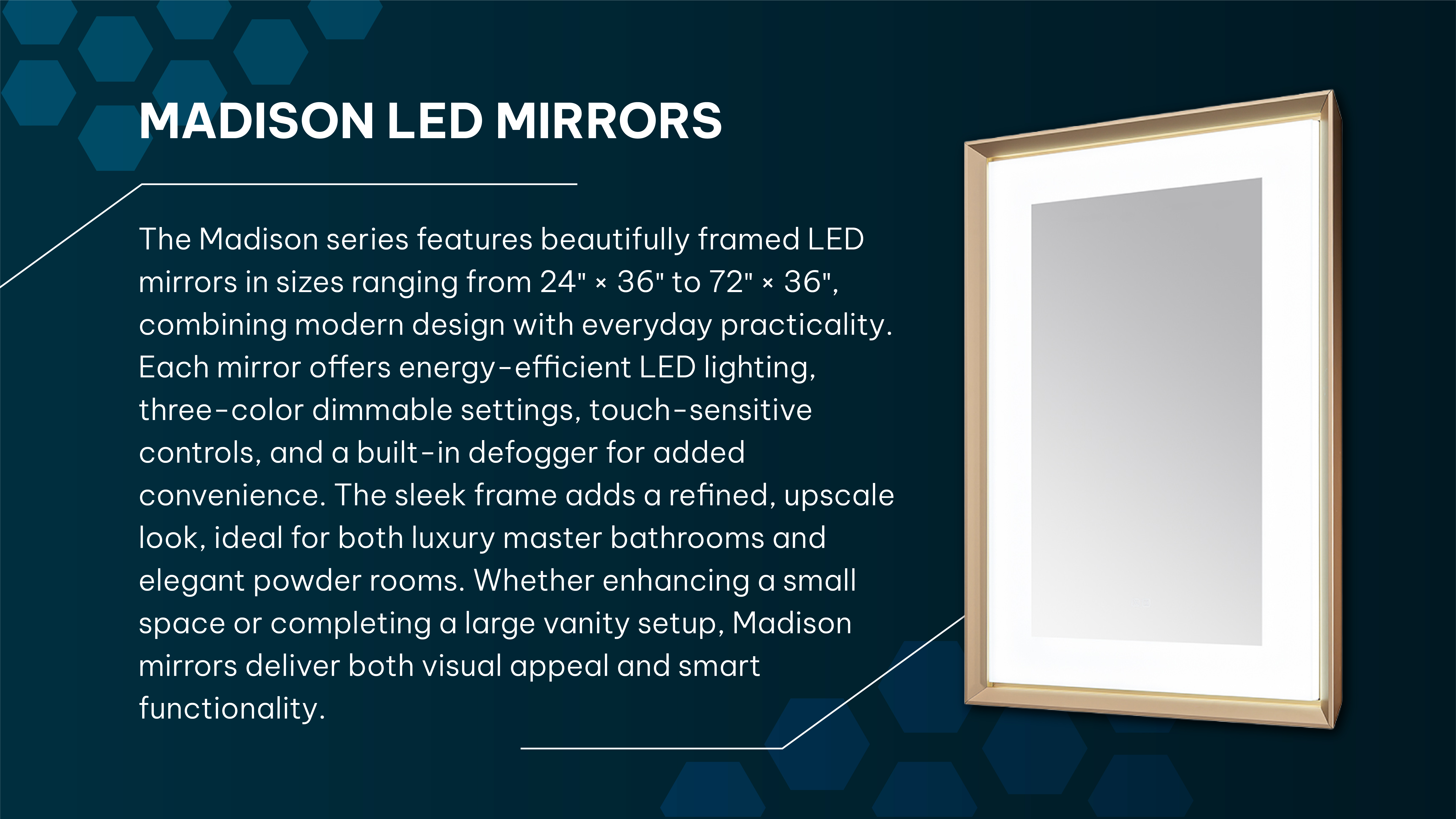 Madison LED Mirror For Bathroom Collection
