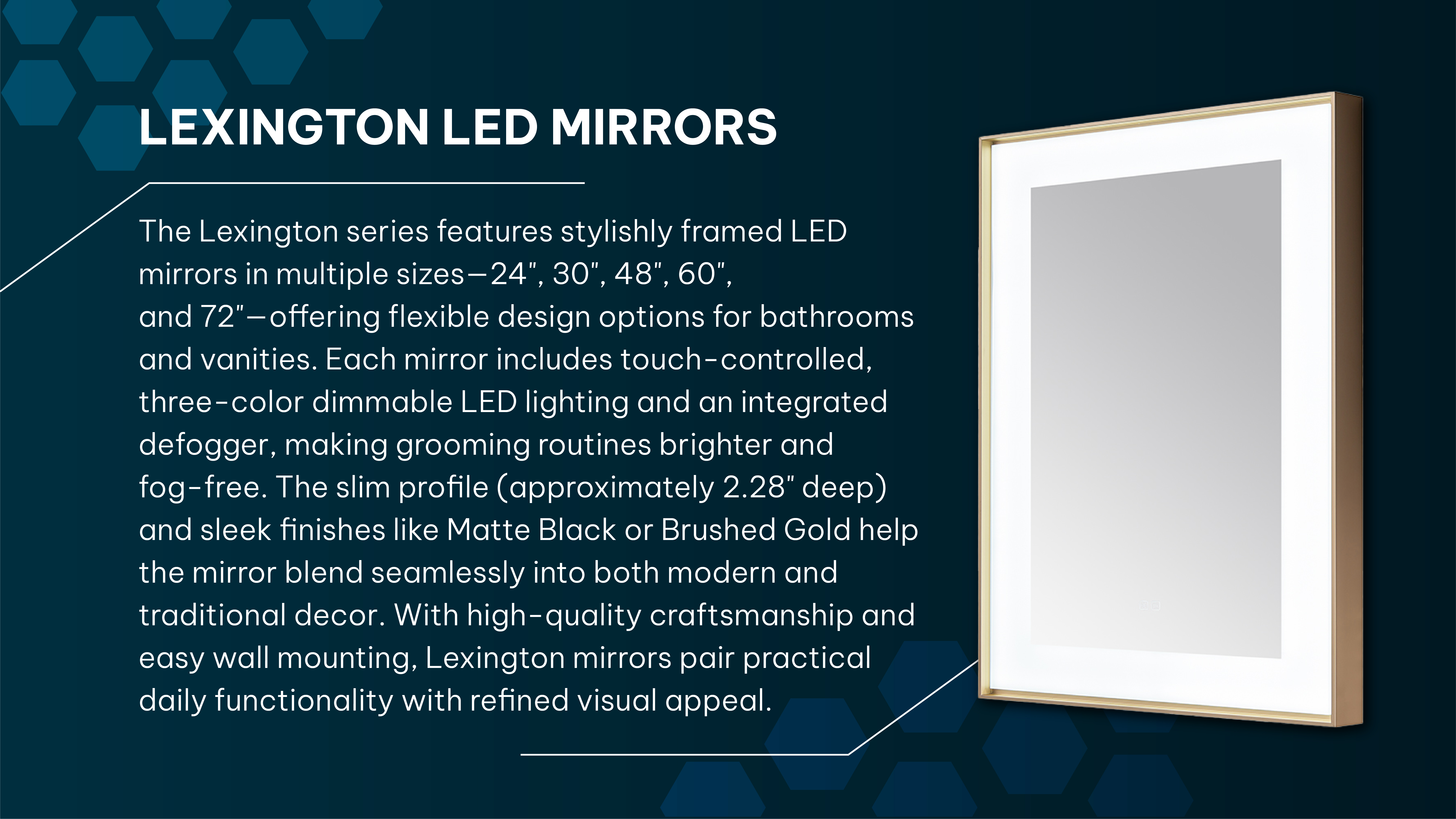 Lexington LED Mirror For Bathroom Collection