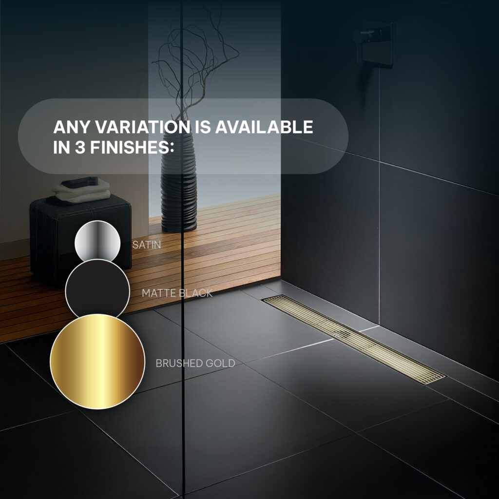 Aquadom Oceanic Shower Drains – Sleek Linear Drainage