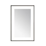  AQUADOM Lexington 24"x36"x2.28" LED Lighted Framed Mirror for Bathrooms with Defogger, Dimmer, Touch Control, 3 Color Lighting in Matte Black