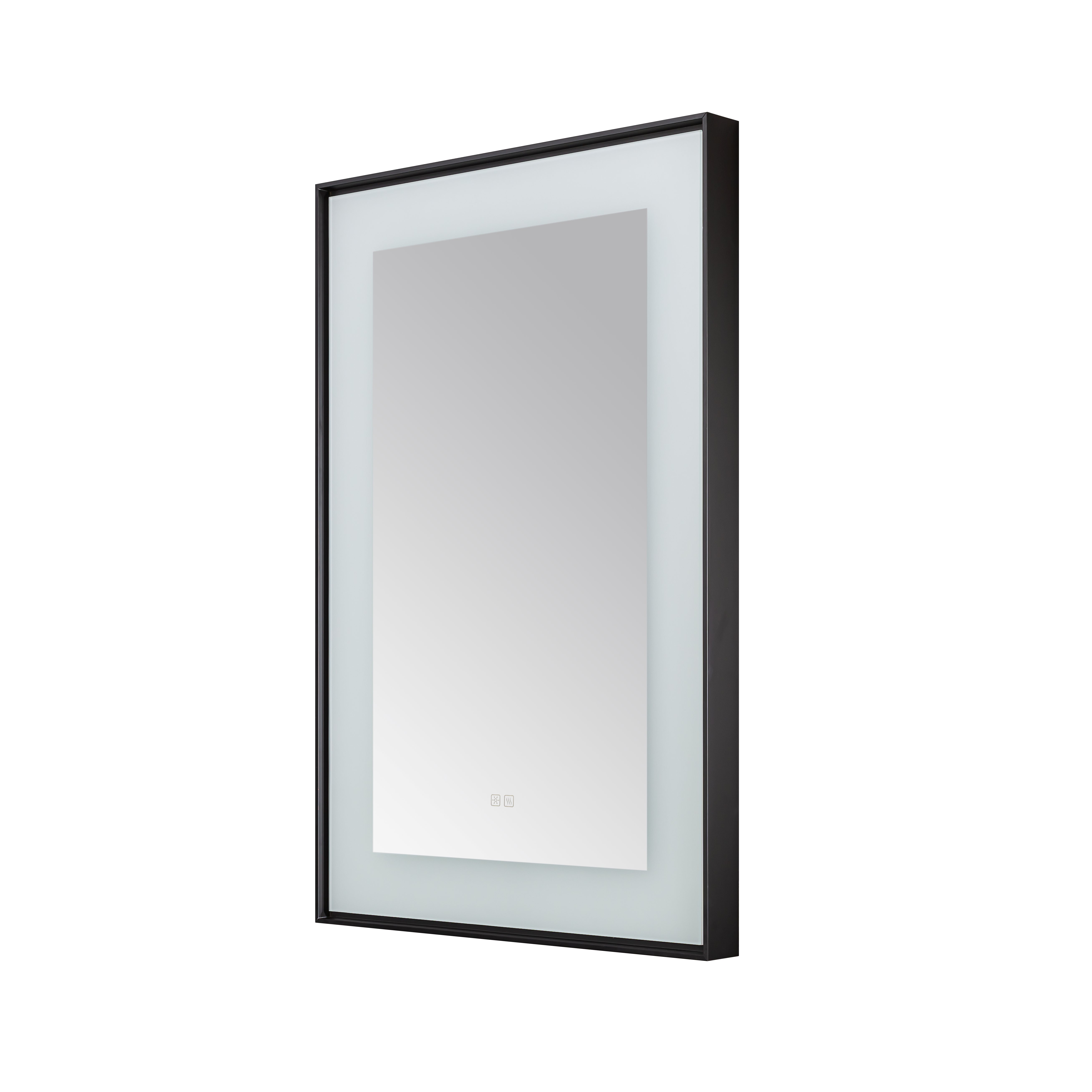 AQUADOM Lexington,  LED Lighted Framed Mirror for Bathrooms with Defogger, Dimmer, Touch Control, 3 Color Lighting  AQUADOM Lexington,  LED Lighted Framed Mirror for Bathrooms with Defogger, Dimmer, Touch Control, 3 Color Lighting