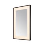  AQUADOM Lexington 24"x36"x2.28" LED Lighted Framed Mirror for Bathrooms with Defogger, Dimmer, Touch Control, 3 Color Lighting in Matte Black