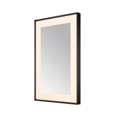  AQUADOM Lexington 24"x36"x2.28" LED Lighted Framed Mirror for Bathrooms with Defogger, Dimmer, Touch Control, 3 Color Lighting in Matte Black