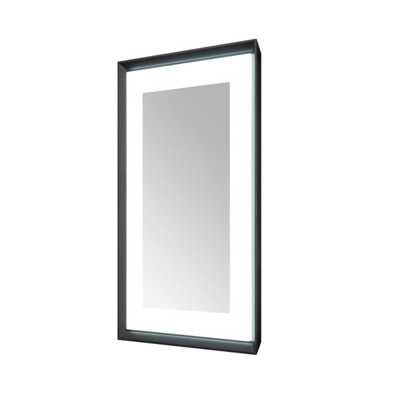  AQUADOM Madison 24"x36"x2.28" LED Lighted Framed Mirror for Bathrooms with Defogger, Dimmer, Touch Control, 3 Color Lighting in Matte Black