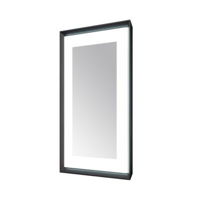 AQUADOM Madison 24"x36"x2.28" LED Lighted Framed Mirror for Bathrooms with Defogger, Dimmer, Touch Control, 3 Color Lighting in Matte Black