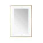  AQUADOM Lexington 24"x36"x2.28"LED Lighted Framed Mirror for Bathrooms with Defogger, Dimmer, Touch Control, 3 Color Lighting in Brushed Gold
