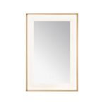  AQUADOM Lexington 24"x36"x2.28"LED Lighted Framed Mirror for Bathrooms with Defogger, Dimmer, Touch Control, 3 Color Lighting in Brushed Gold