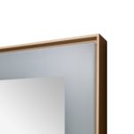  AQUADOM Lexington 24"x36"x2.28"LED Lighted Framed Mirror for Bathrooms with Defogger, Dimmer, Touch Control, 3 Color Lighting in Brushed Gold