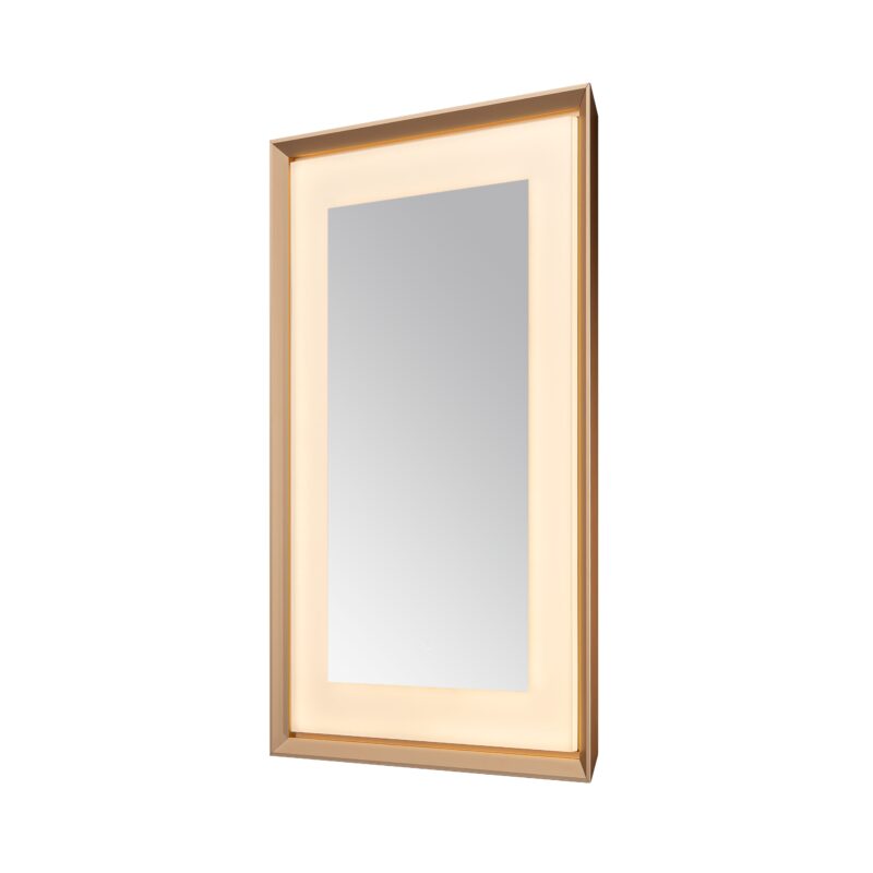  AQUADOM Madison 24"x36"x2.28"LED Lighted Framed Mirror for Bathrooms with Defogger, Dimmer, Touch Control, 3 Color Lighting in Brushed Gold