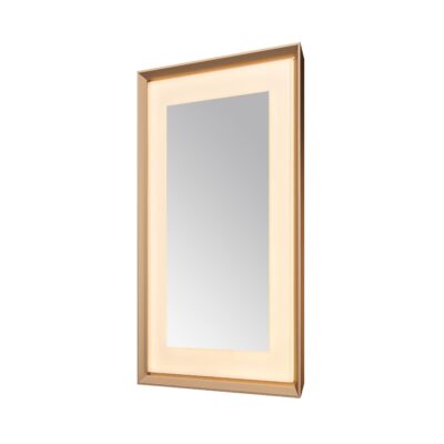  AQUADOM Madison 24"x36"x2.28"LED Lighted Framed Mirror for Bathrooms with Defogger, Dimmer, Touch Control, 3 Color Lighting in Brushed Gold