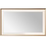  AQUADOM Madison 60"x36"x2.28" LED Lighted Framed Mirror for Bathrooms with Defogger, Dimmer, Touch Control, 3 Color Lighting in Brushed Gold