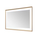  AQUADOM Madison 60"x36"x2.28" LED Lighted Framed Mirror for Bathrooms with Defogger, Dimmer, Touch Control, 3 Color Lighting in Brushed Gold