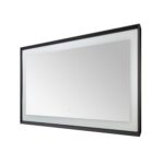  AQUADOM Madison 72"x36"x2.28" LED Lighted Framed Mirror for Bathrooms with Defogger, Dimmer, Touch Control, 3 Color Lighting in Matte Black