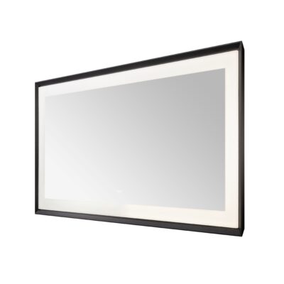  AQUADOM Madison 72"x36"x2.28" LED Lighted Framed Mirror for Bathrooms with Defogger, Dimmer, Touch Control, 3 Color Lighting in Matte Black