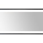  AQUADOM Madison 72"x36"x2.28" LED Lighted Framed Mirror for Bathrooms with Defogger, Dimmer, Touch Control, 3 Color Lighting in Matte Black