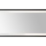  AQUADOM Madison 72"x36"x2.28" LED Lighted Framed Mirror for Bathrooms with Defogger, Dimmer, Touch Control, 3 Color Lighting in Matte Black