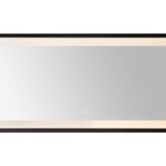  AQUADOM Madison 72"x36"x2.28" LED Lighted Framed Mirror for Bathrooms with Defogger, Dimmer, Touch Control, 3 Color Lighting in Matte Black