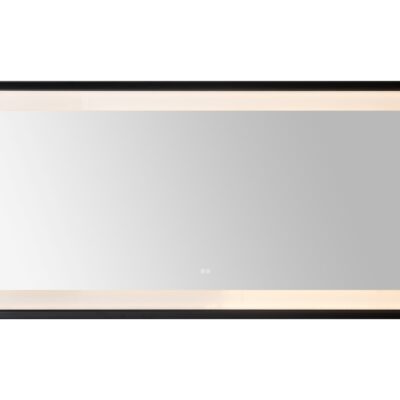  AQUADOM Madison 72"x36"x2.28" LED Lighted Framed Mirror for Bathrooms with Defogger, Dimmer, Touch Control, 3 Color Lighting in Matte Black