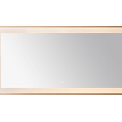  AQUADOM Lexington 72"x36"x2.28" LED Lighted Framed Mirror for Bathrooms with Defogger, Dimmer, Touch Control, 3 Color Lighting in Brushed Gold